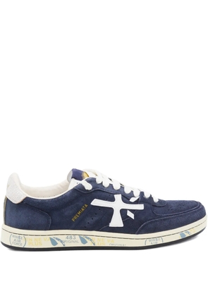 Premiata Basket Clay 7708 suede lace-up sneakers - Blue