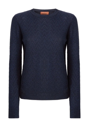Missoni chevron-pattern sweater - Blue