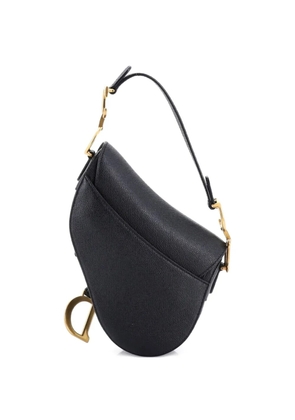 Christian Dior Pre-Owned Saddle Handbag with Strap Leather Mini shoulder bag - Black