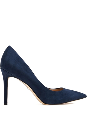 Sam Edelman 100mm Hazel suede pointed-toe pumps - Blue