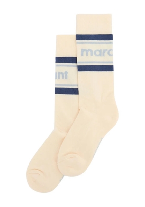 MARANT Donna striped socks - Neutrals
