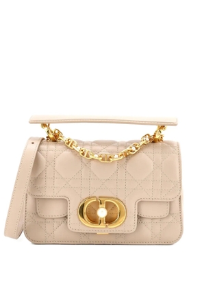 Christian Dior Pre-Owned Jolie Top Handle Bag Cannage Quilt Lambskin Mini crossbody bag - Neutrals