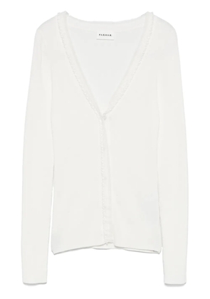 P.A.R.O.S.H. bead-embellished cardigan - White