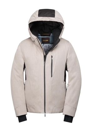 Moorer Nuvolau hooded zip jacket - Neutrals