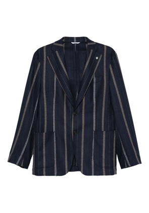 Manuel Ritz striped blazer - Blue