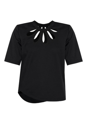 Noir Kei Ninomiya cut-out T-shirt - Black