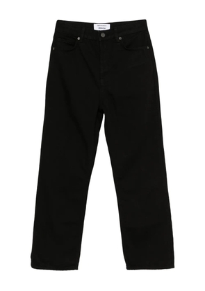 Reformation high-rise straight cropped jeans - Black