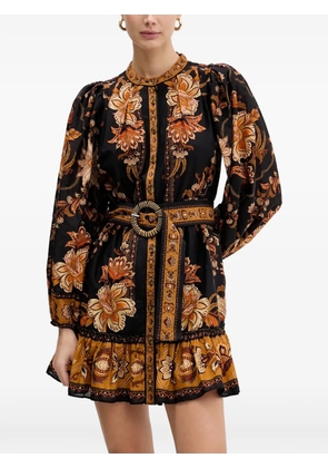 FARM Rio Majestic Garden mini dress - Black