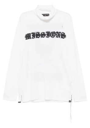 Mastermind World logo-print T-shirt - White