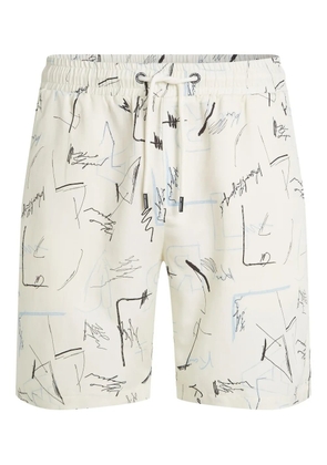 Karl Lagerfeld printed shorts - White