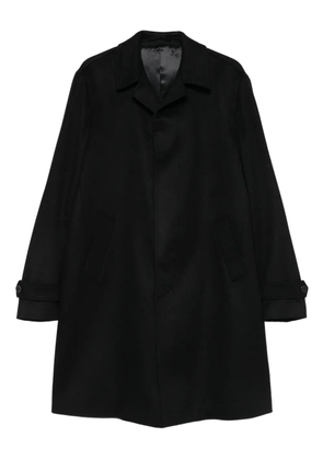 Lardini side-pockets single-breasted coat - Black