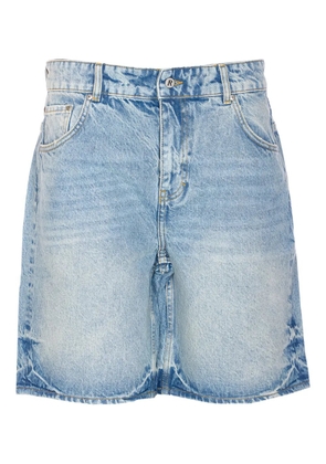 Represent denim button-fastening shorts - Blue