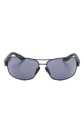 Prada Eyewear rectangle-frame logo-print sunglasses - Black