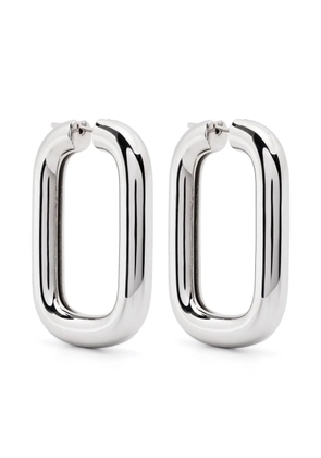 Jil Sander sculted hoop earrings - Silver