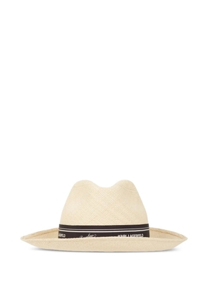 Karl Lagerfeld x Borsalino panama hat - Neutrals