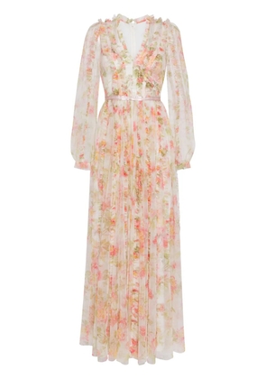 Needle & Thread Peony Promise maxi dress - Neutrals