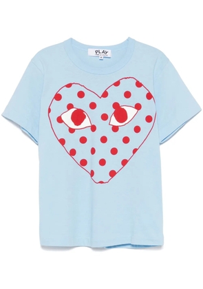 Comme Des Garçons Play heart-print T-shirt - Blue