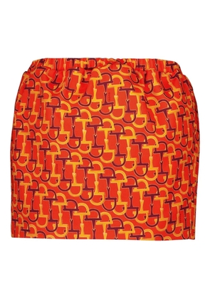 Gucci Horsebit-print skirt - Orange