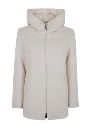 Seventy hooded zip coat - Neutrals
