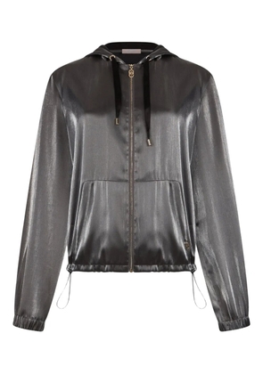 LIU JO laminated hooded jacket - Grey
