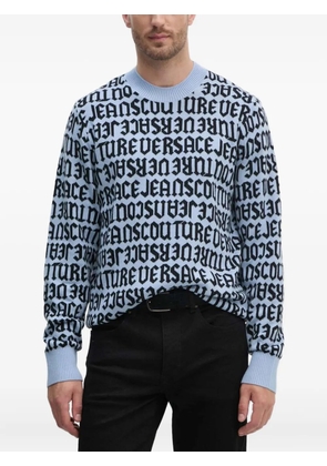 Versace Jeans Couture text-motif sweater - Blue
