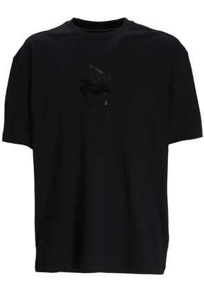 BOSS print-at-chest t-shirt - Black