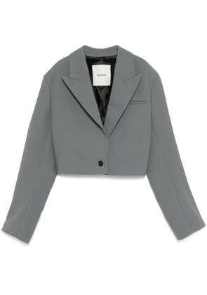 Nanushka cropped boxy fit blazer - Grey
