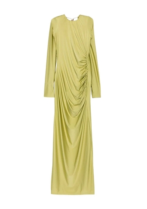 Danamé long-sleeve draped dress - Green