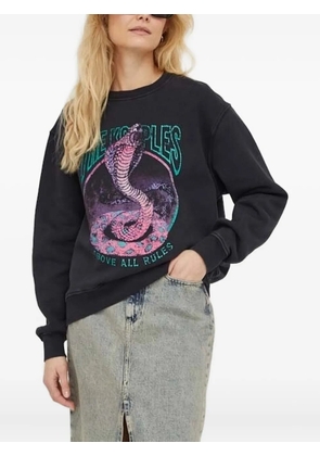 The Kooples printed long-sleeve sweatshirt - Black