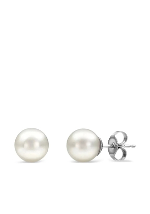 Baggins akoya pearl round stud earrings - White
