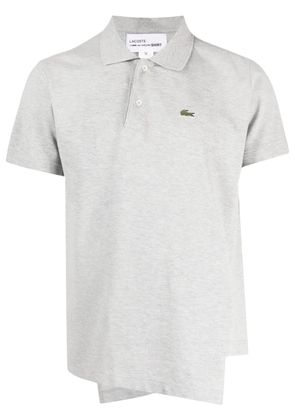 Comme Des Garçons Shirt logo-patch asymmetric polo shirt - Grey