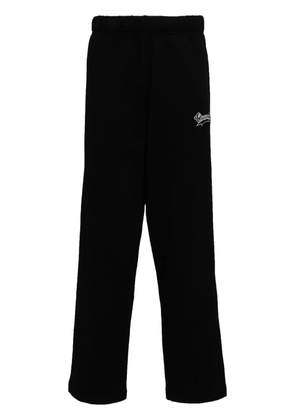CHOCOOLATE logo-embroidered cotton track pants - Black