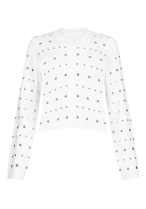 LIU JO studded cardigan - White