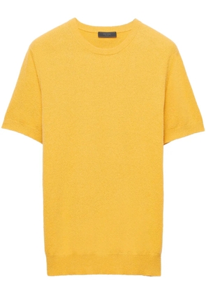 Prada short-sleeve cotton sweater - Yellow