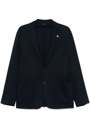 Tombolini brooch-detail blazer - Blue