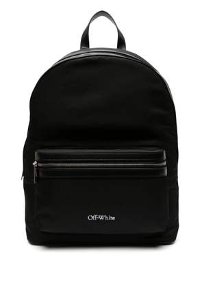 Off-White embroidered-logo backpack - Black