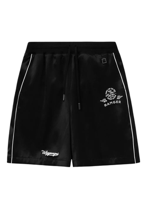 Wooyoungmi drawstring piping shorts - Black