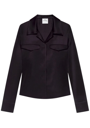 Courrèges satin shirt - Black