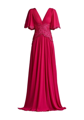 Tadashi Shoji Indira embroidered maxi dress - Pink