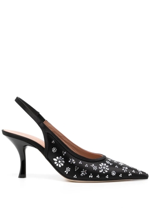 Malone Souliers x Tabitha Simmons Cameron 70mm slingback pumps - Black