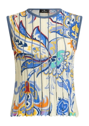 ETRO printed knitted top - Neutrals