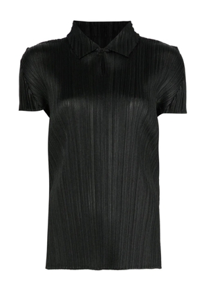 Pleats Please Issey Miyake August polo top - Black
