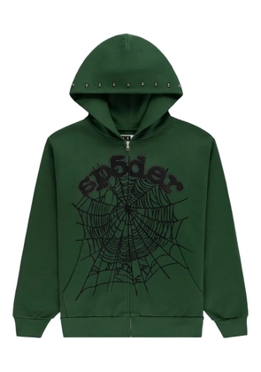 SP5DER OG Web Studded hoodie - Green