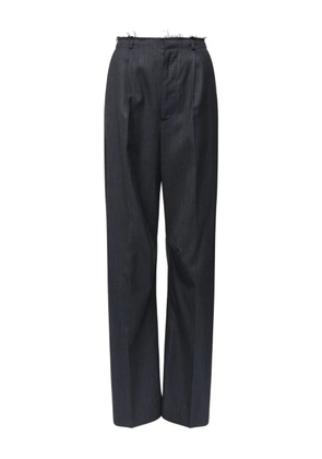 MM6 Maison Margiela pinstripe frayed trousers - Grey