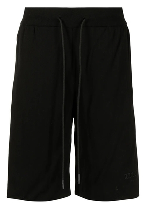 Iceberg drawstring-waist track shorts - Black
