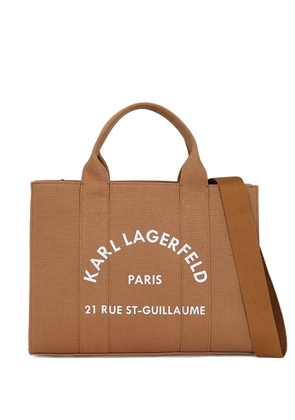 Karl Lagerfeld medium Rue St-Guillaume tote bag - Brown