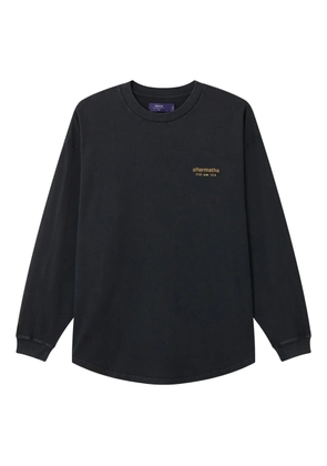 aftermaths Inca-inspired graphic long-sleeve T-shirt - Grey