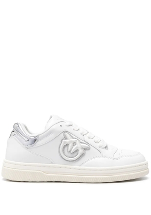 PINKO embroidered-logo sneakers - White