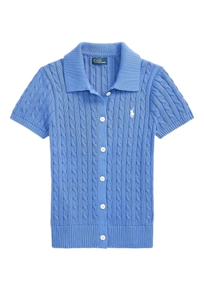 Polo Ralph Lauren cable-knit short-sleeve cardigan - Blue