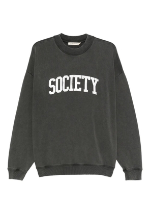 THE NEW SOCIETY logo-print sweatshirt - Grey